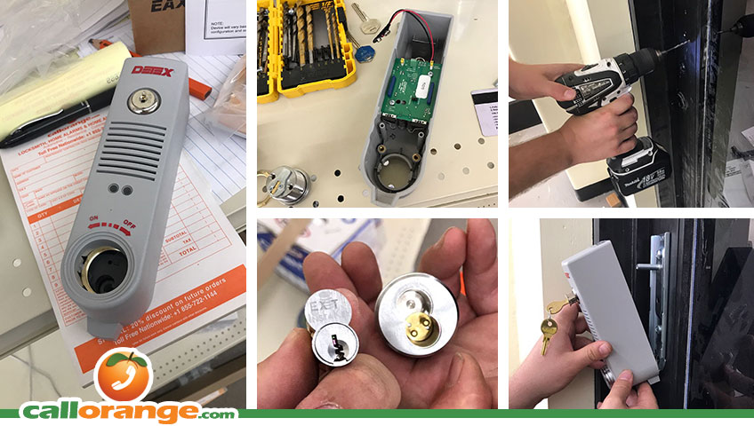 Steps to installing a Detex EAX-500 Battery Powered Door Exit Alarm